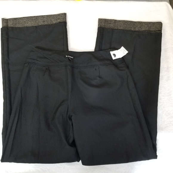 le Chateau wool/polyester wide leg lined charcoal trousers - Picture 16 of 16